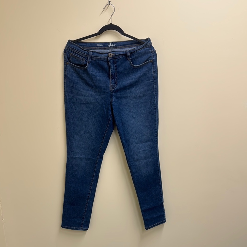Style & Co. Blue Skinny Jeans Classic Fit